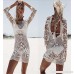 MuQing Womens Lace Tassels Crochet Backless Beach Dress Bikini Cover up OneSize Fits XS-M B079KBQLDQ